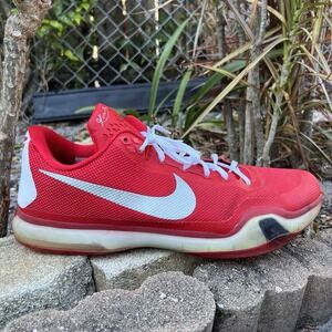 Nike Shoes - 2015 Kobe 10 TB University Red Silver White - Sz 16 Mens